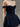 OFF-THE-SHOULDER NAVY MINI DRESS Y2K STYLE