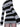 OFF-THE-SHOULDER SWEATER DRESS GRAY AND BLACK STRIPED KNITTED MINI DRESS