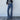 OFF-THE-SHOULDER TOP AND WIDE LEG MID-RISE JEANS SET WITH FUNCTIONAL POCKETS
