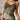 OLIVE GREEN FLORAL HALTER TOP VINTAGE HALTER RUCHED BACKLESS