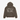 OLIVE GREEN HOODIE LUXURY STREETWEAR IN LIGHT BROWN ACCENTS