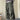 OLIVE GREEN LOOSE CORDUROY CARGO PANTS WITH TIED FEET