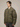 OLIVE GREEN PUFFER JACKET WITH OVERSIZED DROPPED SHOULDER DESIGN