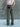 OLIVE GREEN STRAIGHT CARGO JEANS WITH PATCH POCKETS