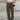 OLIVE GREEN STRAIGHT CARGO JEANS WITH PATCH POCKETS