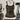OLIVE GREEN TANK TOP WITH BROWN TRIM ELASTANE FABRIC