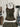 OLIVE GREEN TANK TOP WITH BROWN TRIM ELASTANE FABRIC