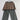 OLIVE PLAID WIDE LEG PANTS Y2K FASHION