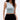 ONE-SHOULDER DRAPED TOP WITH FIGURE-HUGGING DESIGN