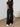 ONE-SHOULDER JUMPSUIT: MIDNIGHT BLACK SOLID COLOR PANTS SET