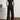 ONE-SHOULDER JUMPSUIT: MIDNIGHT BLACK SOLID COLOR PANTS SET