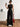 ONE-SHOULDER JUMPSUIT: MIDNIGHT BLACK SOLID COLOR PANTS SET