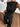 ONE-SHOULDER JUMPSUIT: MIDNIGHT BLACK SOLID COLOR PANTS SET