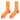 ORANGE BEAR HEARTS PRINT SOCKS