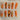 ORANGE BEIGE NAIL ART WITH GLOSSY FINISH
