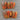 ORANGE BEIGE NAIL ART WITH GLOSSY FINISH