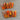 ORANGE BEIGE NAIL ART WITH GLOSSY FINISH