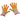 ORANGE FLORAL TOUCHSCREEN GLOVES PAIR FOR COLD WEATHER