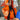 ORANGE HOODED SWEATSHIRT WITH ALPHABET PRINT Y2K STYLE