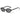 OVAL SUNGLASSES BROWN TINTED LENS BLACK FRAME