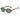 OVAL SUNGLASSES BROWN TINTED LENS BLACK FRAME