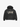 OVERSIZED BLACK COTTON LOOPBACK HOODIE WITH HORSE GRAPHIC