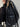 OVERSIZED BLACK FAUX LEATHER JACKET - LOOSE FIT LONGLINE STYLE