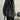 OVERSIZED BLACK FAUX LEATHER JACKET - LOOSE FIT LONGLINE STYLE