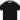 OVERSIZED BLACK T-SHIRT WITH WHITE STRIPES - CLASSIC THREE-STRIPE DESIGN