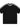 OVERSIZED BLACK T-SHIRT WITH WHITE STRIPES - CLASSIC THREE-STRIPE DESIGN
