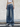 OVERSIZED BLUE JEANS WIDE LEG SILHOUETTE IN COTTON BLEND