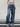 OVERSIZED BLUE JEANS WIDE LEG SILHOUETTE IN COTTON BLEND