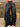 OVERSIZED BLUE JEANS WITH RED BELT - DISTRESSED BAGGY STYLE