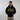 OVERSIZED FIT BLACK HOODIE WITH PRINTED POCKET AND YELLOW TEXT