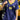 OVERSIZED JERSEY NAVY AND YELLOW RETRO SPORT OVERSIZED PRINT