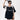 OVERSIZED T-SHIRT BLACK AND WHITE Y2K KOREAN VINTAGE STYLE