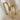 PAIR OF GOLD-TONED ABSTRACT DRIPPING EARRINGS