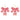 PANCAKE EARRINGS WITH RED GINGHAM BOWS FOR STRAWBERRY CAKE JEWELRY ENTHUSIASTS