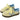 PASTEL YELLOW SNEAKERS WITH LIGHT BLUE ACCENTS