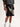 PATCHWORK SHORTS BLACK GRAY LOOSE FIT COTTON