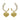 PEARL AND GOLD HEART EARRINGS FOR COQUETTE AESTHETIC
