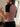 PINK AND BLACK RAGLAN CROP TOP COLOR BLOCK CREW NECK