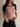 PINK AND BLACK RAGLAN CROP TOP COLOR BLOCK CREW NECK