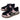 PINK AND BLACK STAR-PRINTED SNEAKERS FOR WOMEN