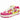 PINK AND WHITE STAR-THEMED SNEAKERS MADE WITH VEGAN LEATHER