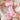 PINK BOW ROMPER STYLISH PINK RANDOM PRINTING