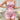 PINK BOW ROMPER STYLISH PINK RANDOM PRINTING