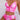 PINK FLORAL TWO-PIECE SWIMSUIT WITH HIGH-QUALITY MATERIALS