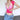 PINK HALTER BOLERO SHORT SLEEVE TEE