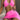 PINK HALTER NECK BIKINI SET WITH SKIRT SOLID COLOR